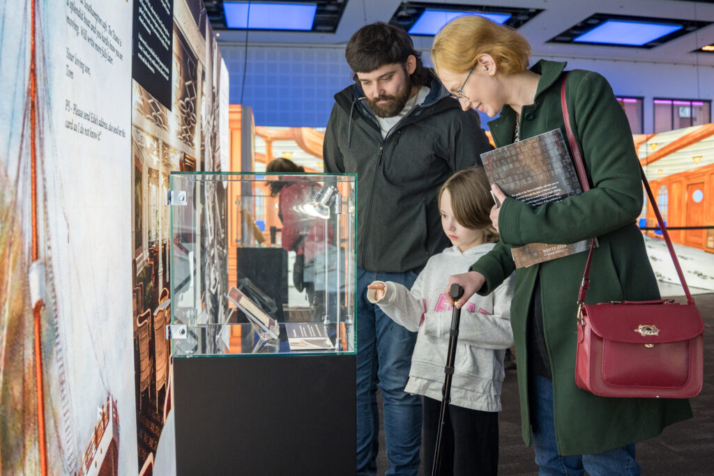 Family at the Titanic Exhibition